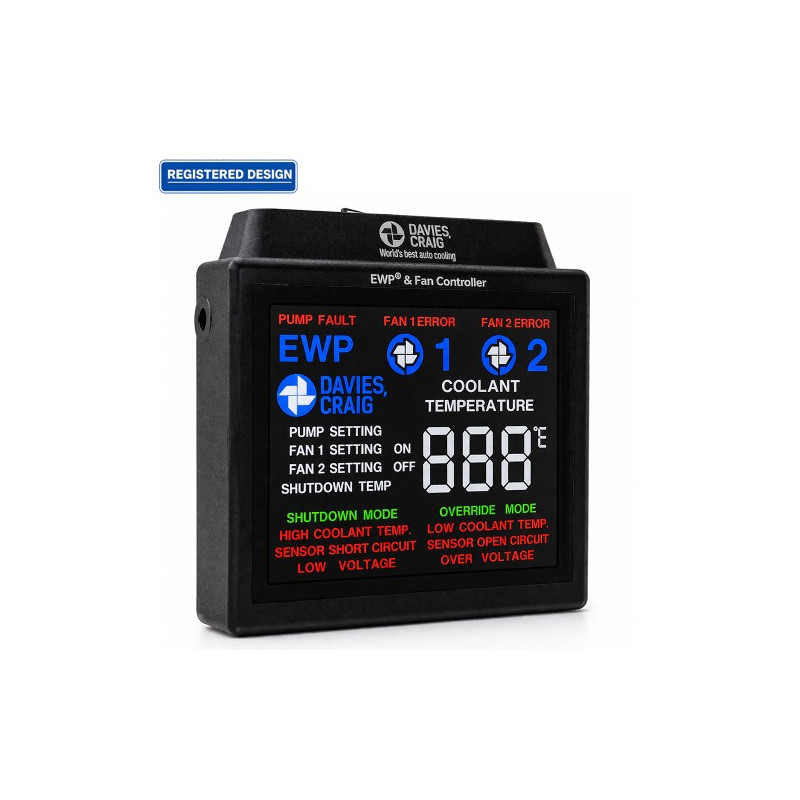 Set controler digital LCD Davies Craig pentru pompă și ventilator 12 V / 24 V, cod produs 8003 - DC-8003 - 8003 - 3666618842301